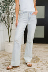 Alyse Mid Rise Destroy & Fray Hem Bootcut
