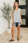 Bloom Service V-Neck Blouse in Ivory