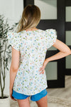 Cottagecore Cutie Ribbon Square Neck Blouse in White