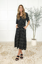 Olive Dress Daisy Blossoms